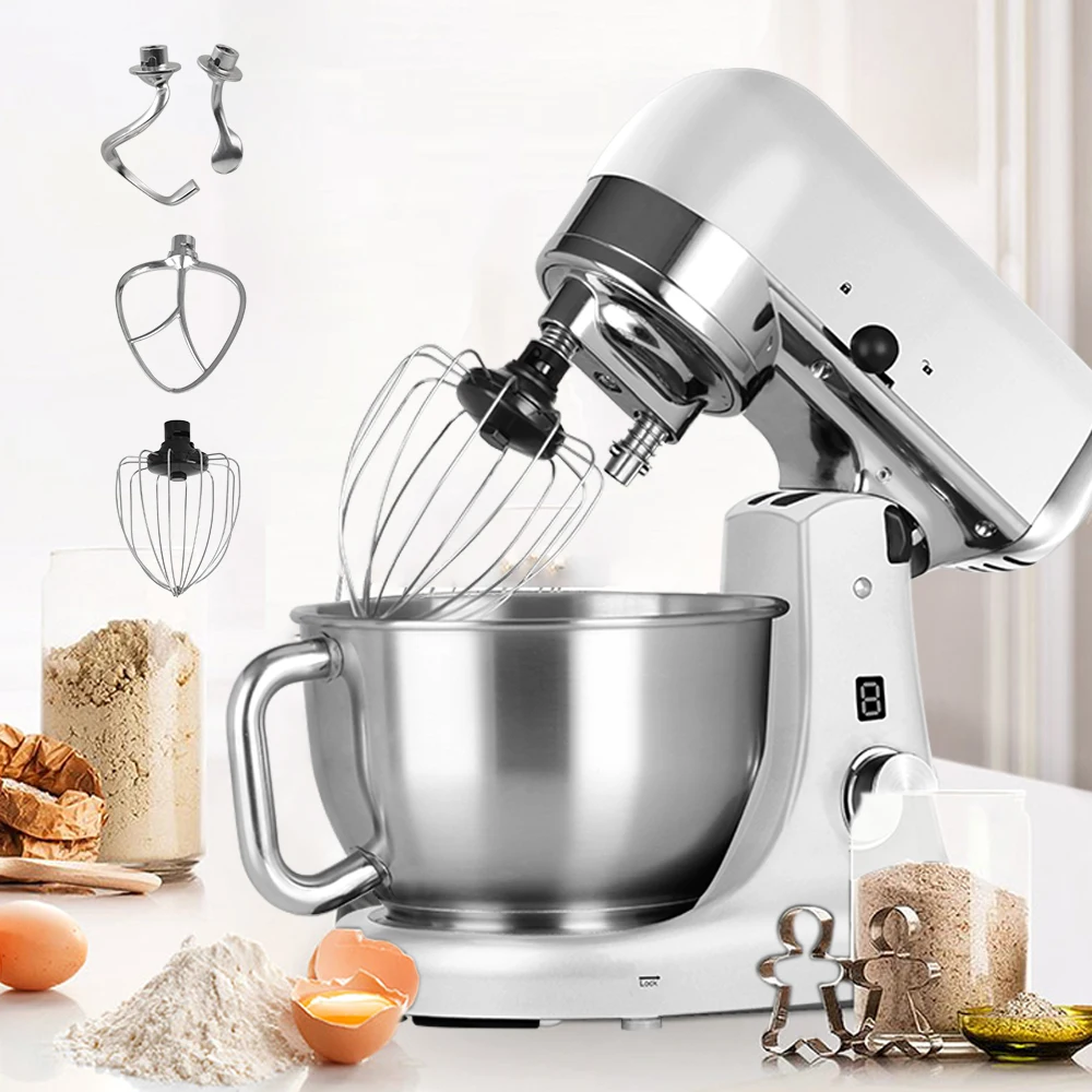 

New Classic Bowl-lift Stand Food Mixer 8-Speed Tilt-Head Food Mixer, Kitchen Electric Mixer With Dough Hook