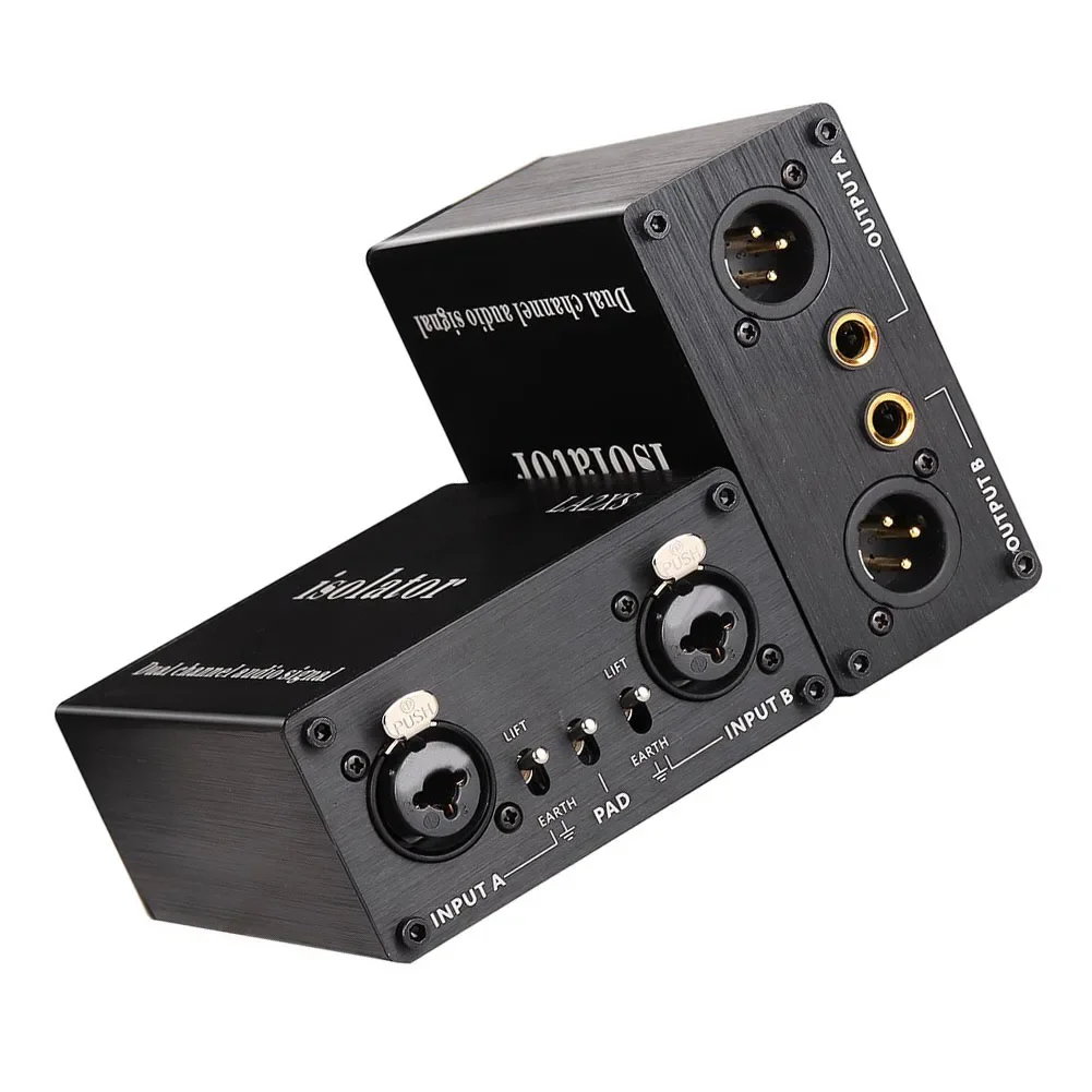 

Двухканальный XLR-фильтр с шумоподавлением Профессиональный пассивный аудиоизолятор для двухканального шумоподавления