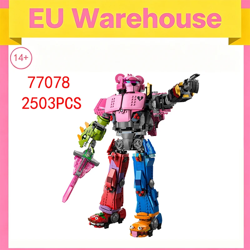 2503 Teile Mecha Team Leader Bausteine Spielzeugroboter-Modell, kompatibel mit Set 77078, für Erwachsene, Geburtstag, Weihnachtsgeschenke