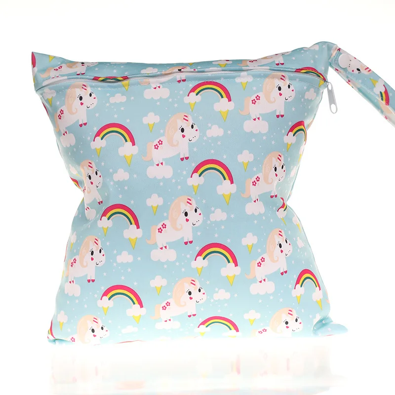 

pattern Waterproof Wet Bags print diaper bag lovely animal pattern single zipper nappy bags