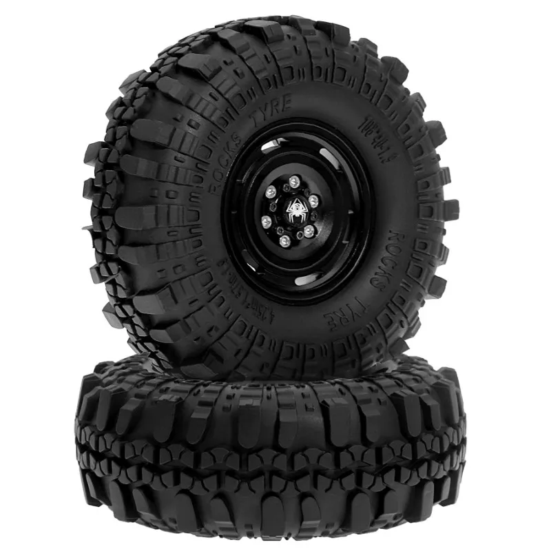B05C-4PCS Beadlock Felgenreifen-Set 1,9 Zoll für 1:10 RC Rock Crawler Axial SCX10 TRX-4 Traxxas Upgraded RC Truck Wheel