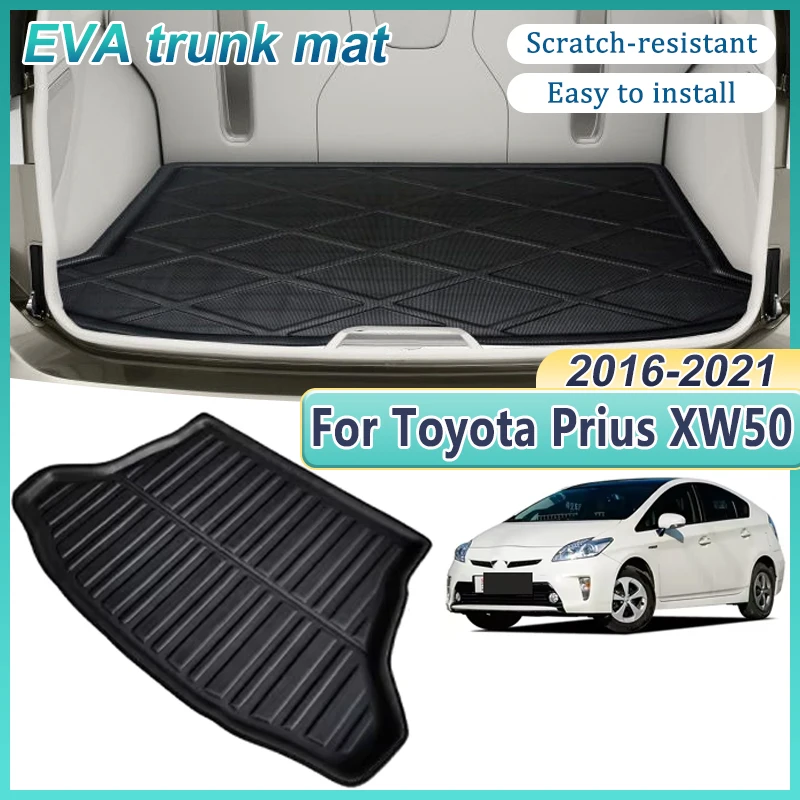 

Car Trunk Cushion For Toyota Prius XW50 50 MK5 2016~2021 2020 Trunk Mat Floor Tray Liner Cargo Boot Waterproof Anti-slip Rug Pad