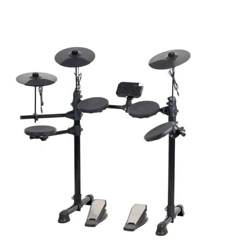 

Electronic Drum Set 4 Drums 3 Cymbals Full Silicone Electronic Drum Kit 180 Tones Percussion Music USB, MIDI,Headphone Interface