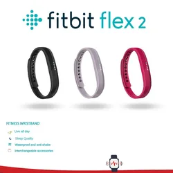 Fitbit-fitbit flex2スマートスポーツブレスレット,アクティビティトラッカー,睡眠モニタリング,防水,アラーム,Bluetoothリマインダー