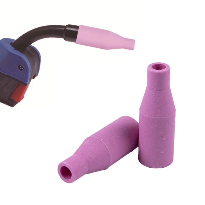 5Pcs MB15AK MIG/MAG Gas Ceramic Nozzle Euro Style Welding Gun Tip Nozzle Shield Cup for Welding Torch