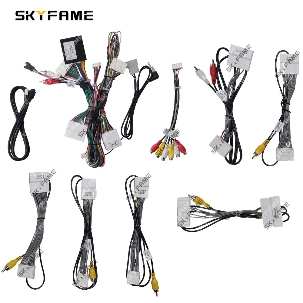 SKYFAME Car 16pin adattatore per cablaggio Canbus Box Decoder per Nissan Murano 2011-2014 cavo di alimentazione Radio Android