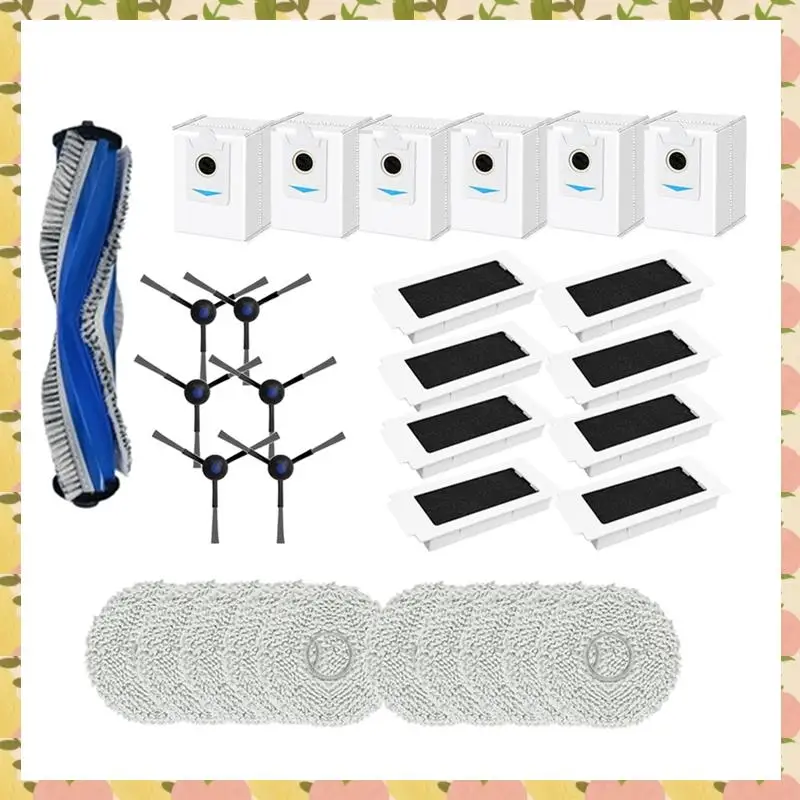 Caci 31 Pcs For Ecovacs T30S / T30S AI / T30S COMBO / T30S PRO / T30S PRO OMNI Robot Vacuum Cleaner Parts Replacement