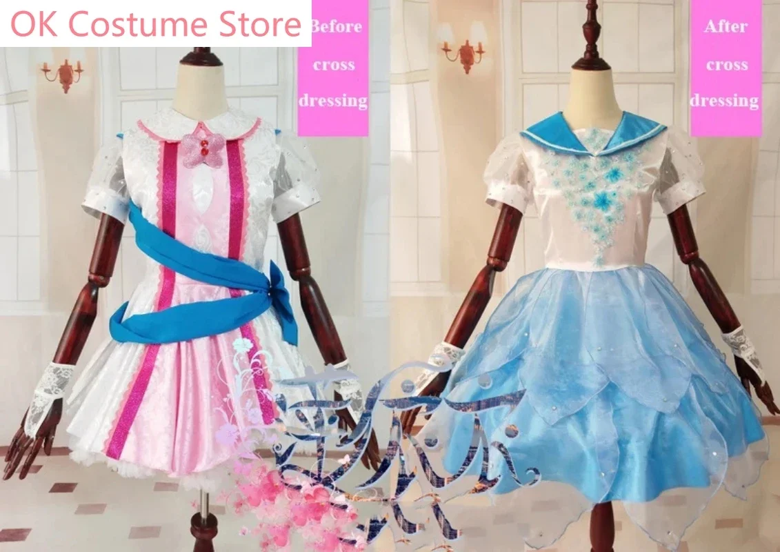 Anime Lovelive! Kousaka Honoka/Sonoda Umi Game Transformable Dress Uniform Cosplay Costume Party Outfit Custom-made