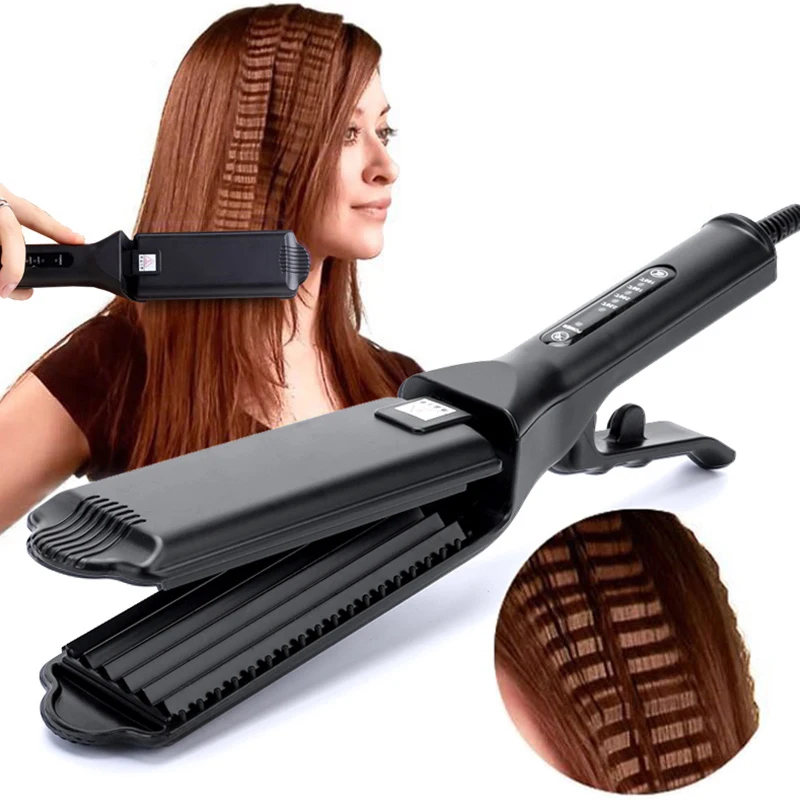 Ceramic Hair Curler Corrugated Curling Iron Electric Hair Crimper Wave Corn Irons Curling Wand Styling Tools Corrugation Curler