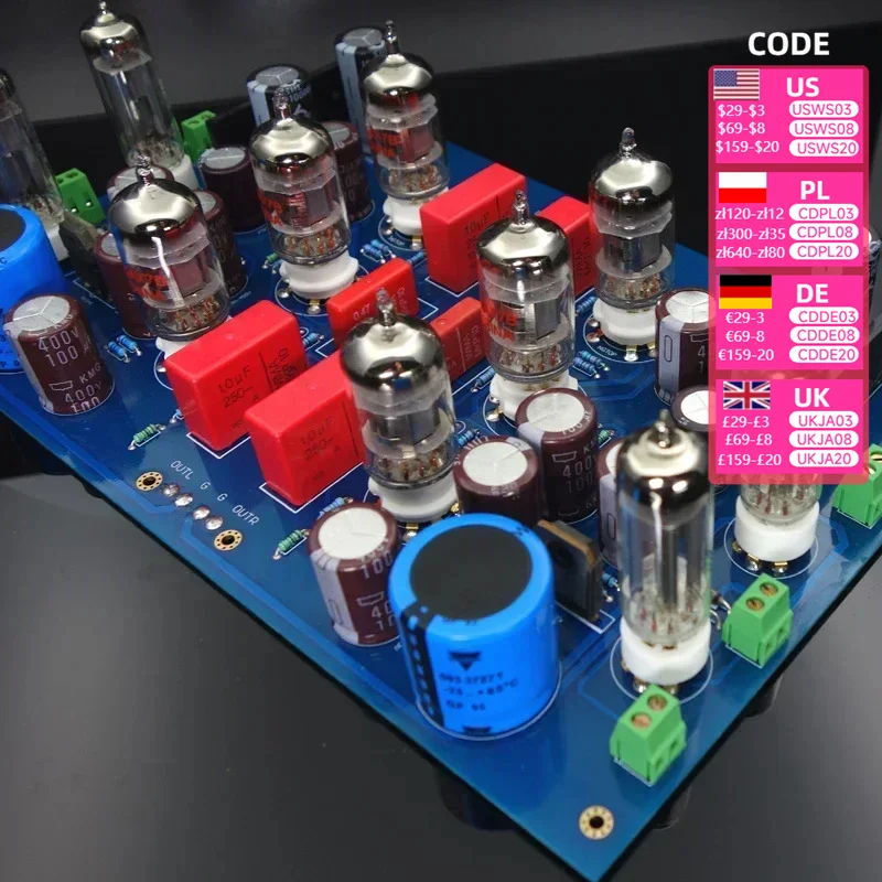 DIY Kits 12AX7 + 6Z4 tube power amplifier board JP200 HIFI Tube Preamplifier