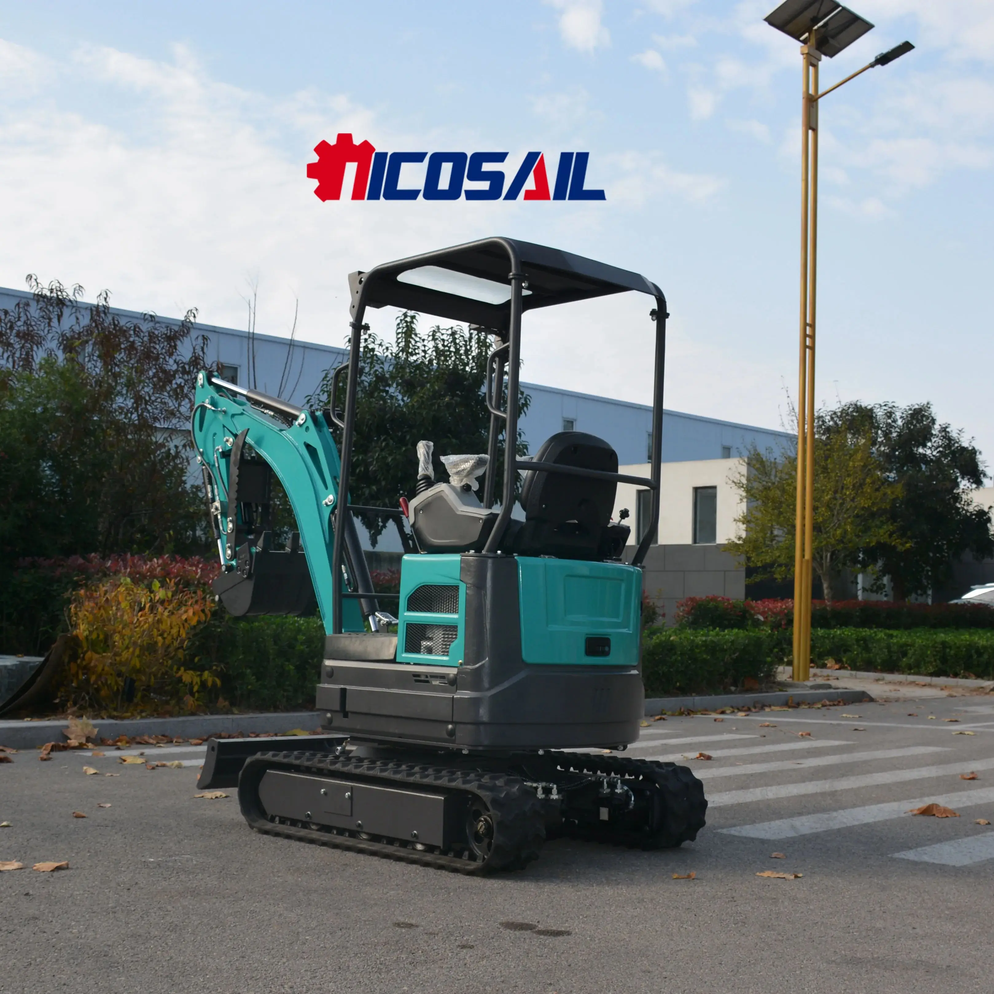 

A new type of reasonably priced mini excavator with a capacity of 1 ton and 1800 kilograms, a multifunctional hydraulic mini exc