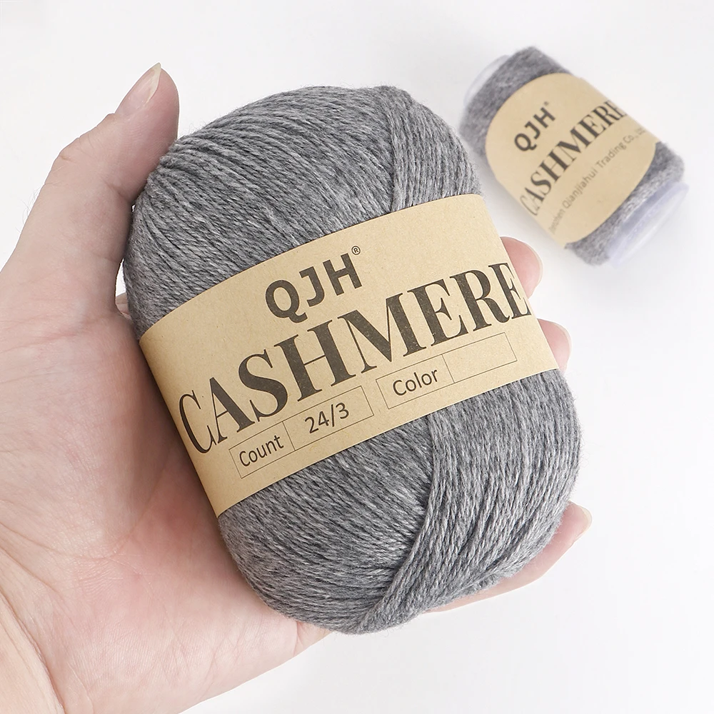 1 pz (50g + 20g) filato di Cashmere per uncinetto pettinato puro mongolo caldo morbido tessitura Fuzzy Knitting Cashmere filato a mano filo