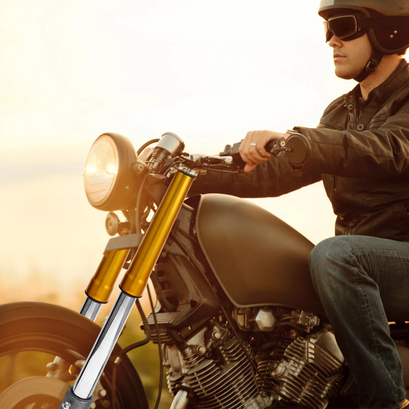 โช้คอัพหน้าสำหรับรถมอเตอร์ไซค์วิบาก คุณภาพพรีเมียม ทนทานต่อการสึกหรอสูง อะไหล่ช่วงล่างสำหรับรถมอเตอร์ไซค์วิบาก