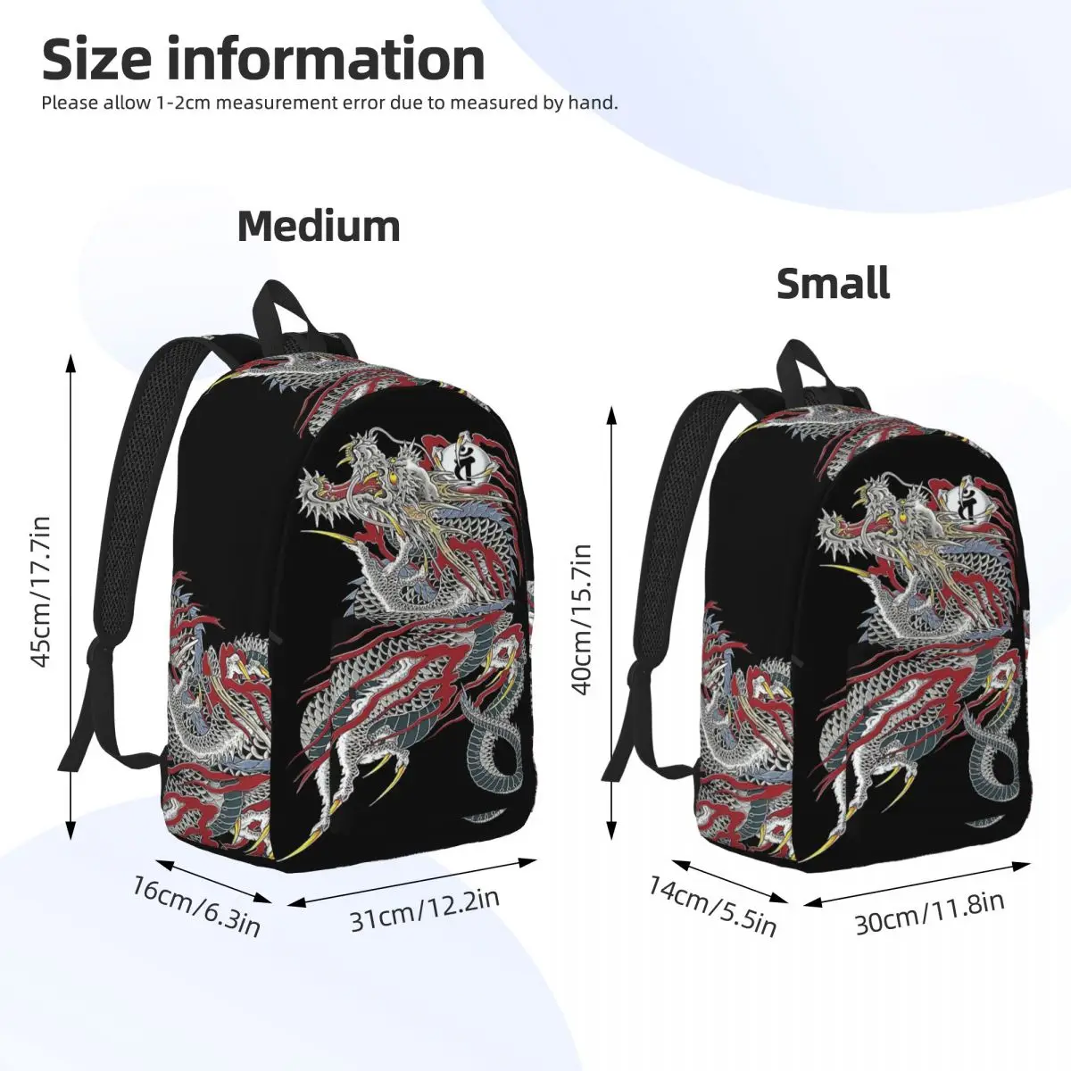 Kiryu Kazuma - Dragon Of Dojima (Yakuza) Backpack Daypack Large Capacity Children BookBag School Bag Shoulder Bags Boys Girls