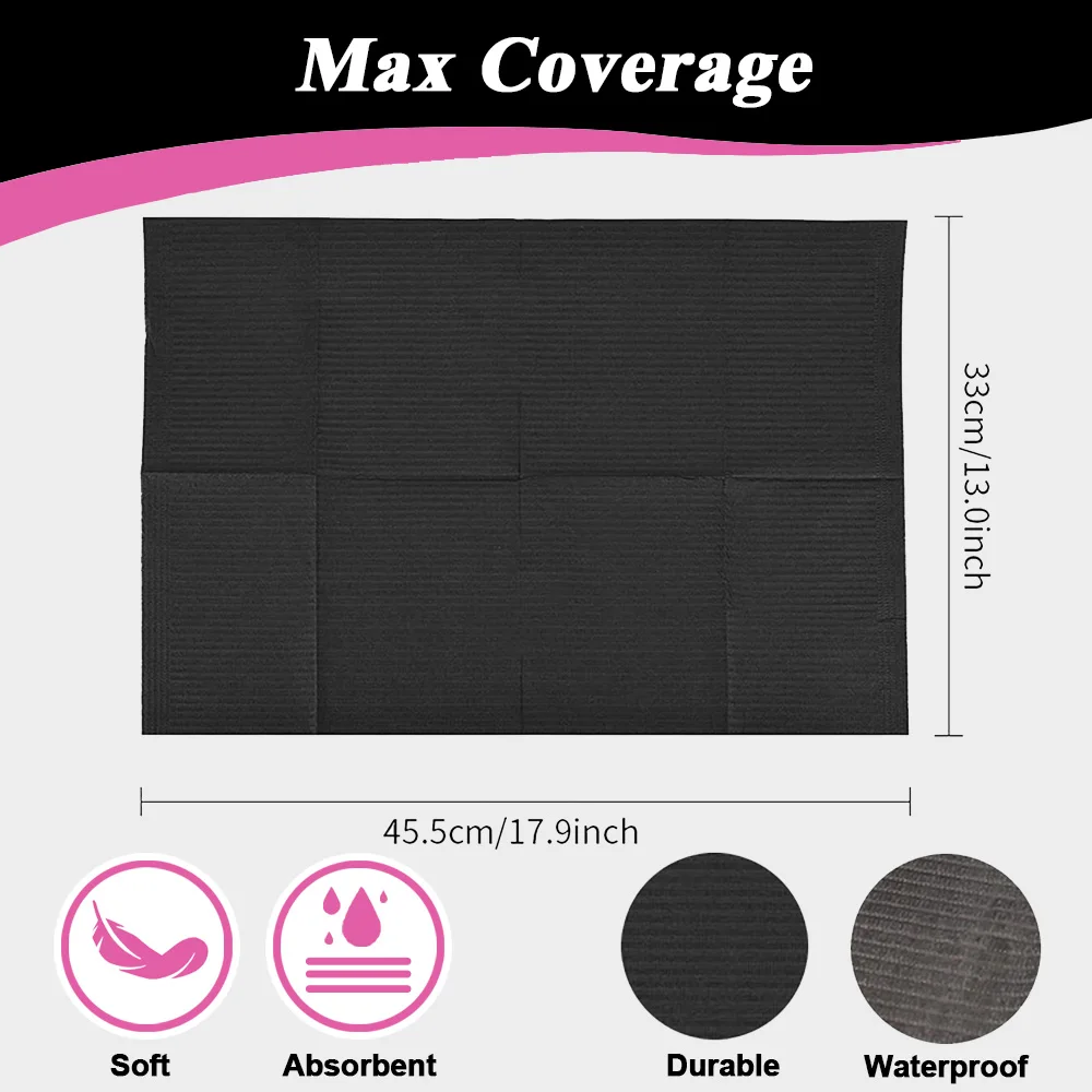 250/125/50/15PCS Tattoo Clean Pad Waterproof Tattoo Bibs Sheet Table Covers Patient Bibs Dentist Tattoo Nail Cleaning Supply