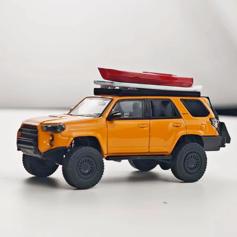 1/64 Diecast Model Car Off-Road SUV TOYOTA 4Runner TRD PRO Overland Model Modified 4x4 High-Simulation Alloy Vehicle Collectible