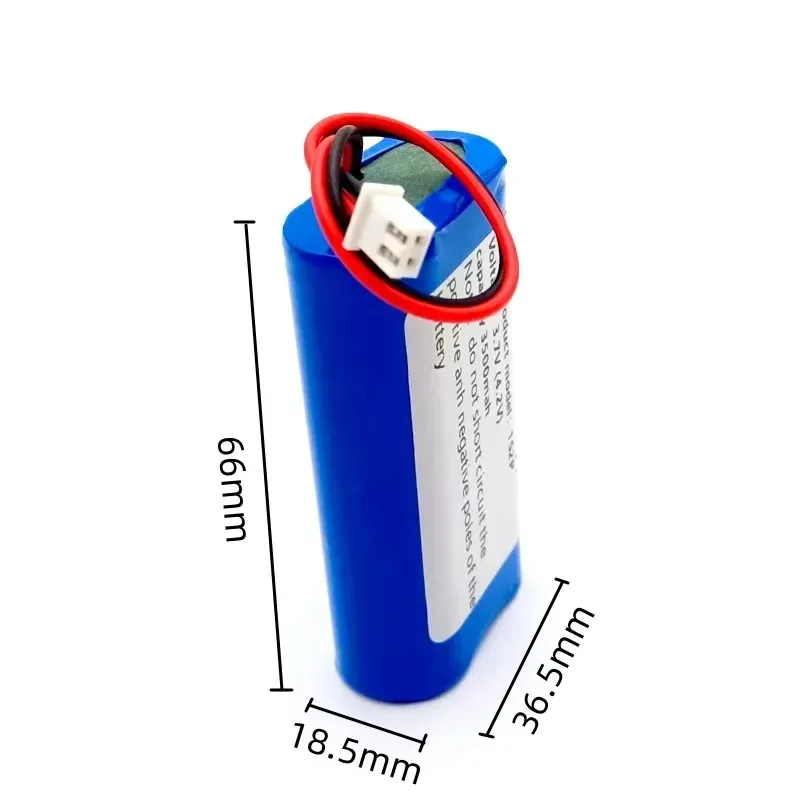 (3.7V 3500mAh Li-ion 18650 1S2P 3500mAh Rechargeable Lithium Battery, Amplifier, Speaker Protection Board, Customizable Link Plu