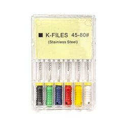 Dental K Files Hand Use 6# 8# 10# 15# 45-80# Stainless Dental K-File files Root Canal Endodontic K Files Instrument VDK