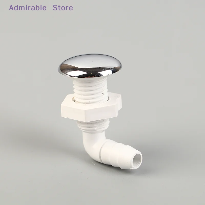 wHot Tub Air Jet Air Nozzle Chrome-plated Surface Non-metallic with White Base Massage Bathtub Accessories