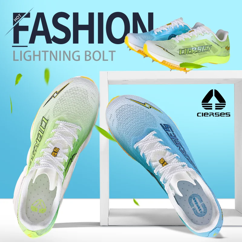 

CLERSES Full-length Carbon Plate air Cushion Spikes Running Shoes Breathable Men's And Women's Track Shoes