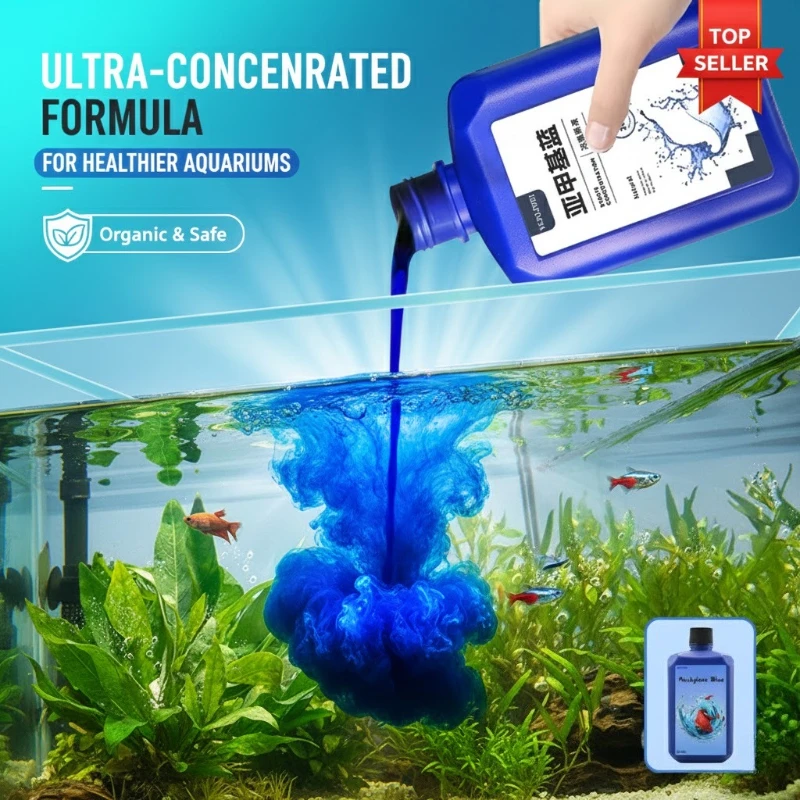 

Жидкий метиленовый синий для аквариумов: средство для лечения грибковых инфекций рыб, контроля икры, стабилизатор качества воды, безопасен для большинства аквариумов.