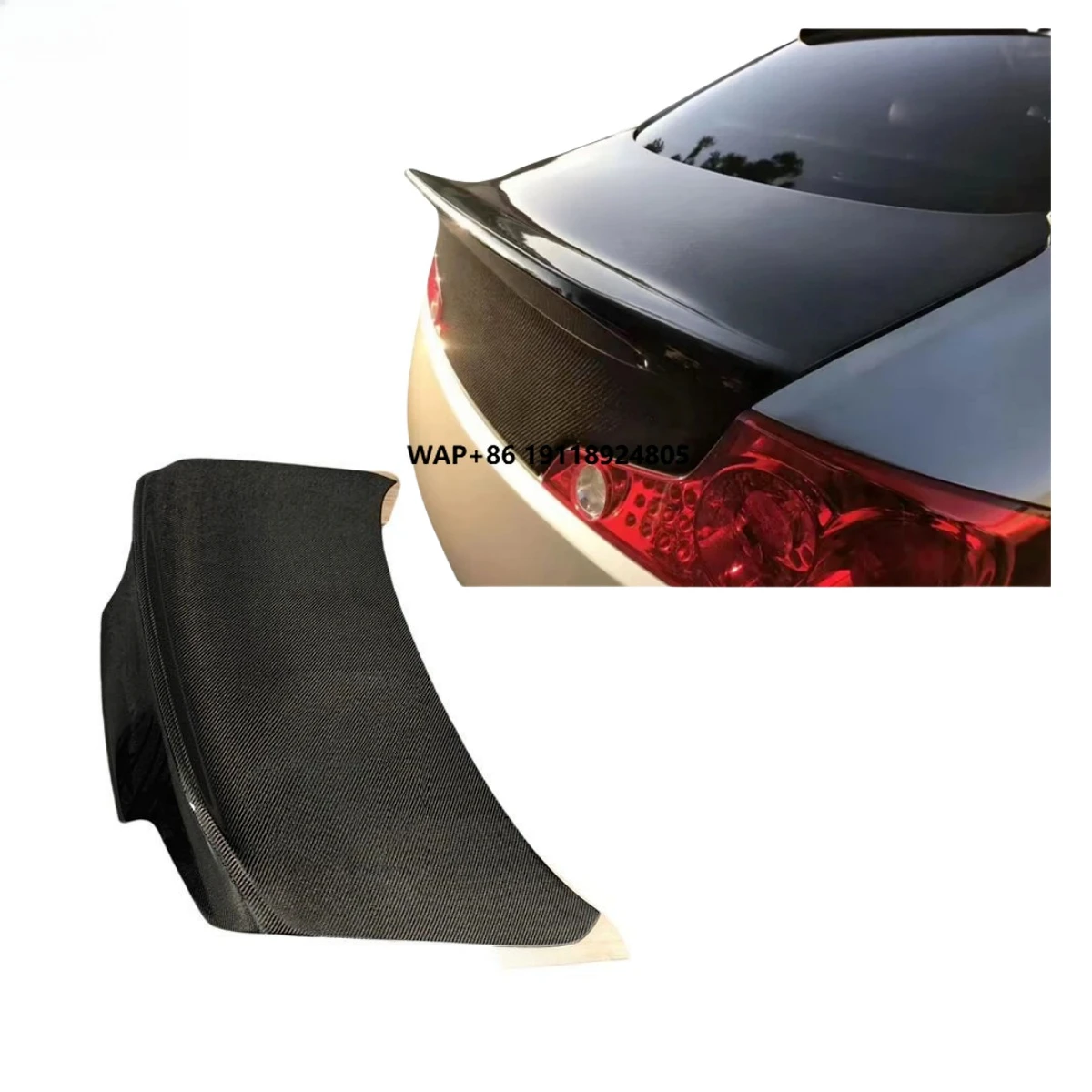 

Carbon Fiber Trunk Lid Spoiler Body Kit for G35 Coupe Two Door G35 Rear Bumper