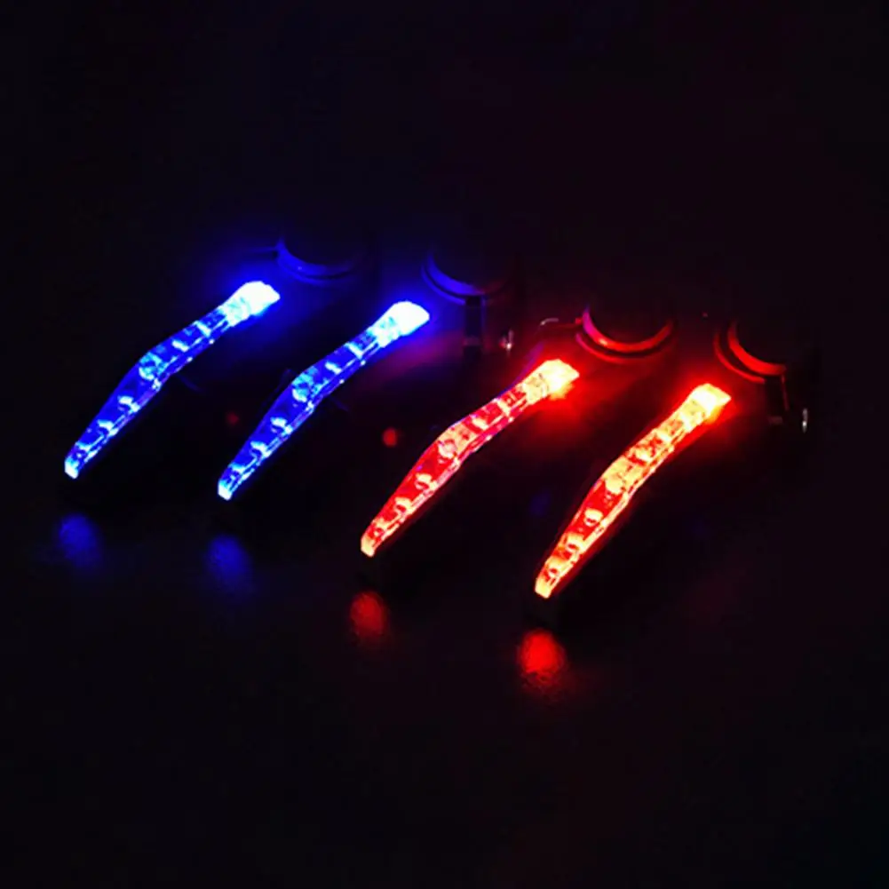 

Bike Headlights 1 Pair Convenient Detachable Plastic Bicycle Handle Bar Lamp Warning Lights Cycling Accessories