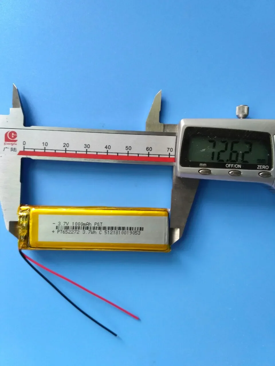 652272   Batería de polímero de litio de 3,7 V 1000 MAH Ma