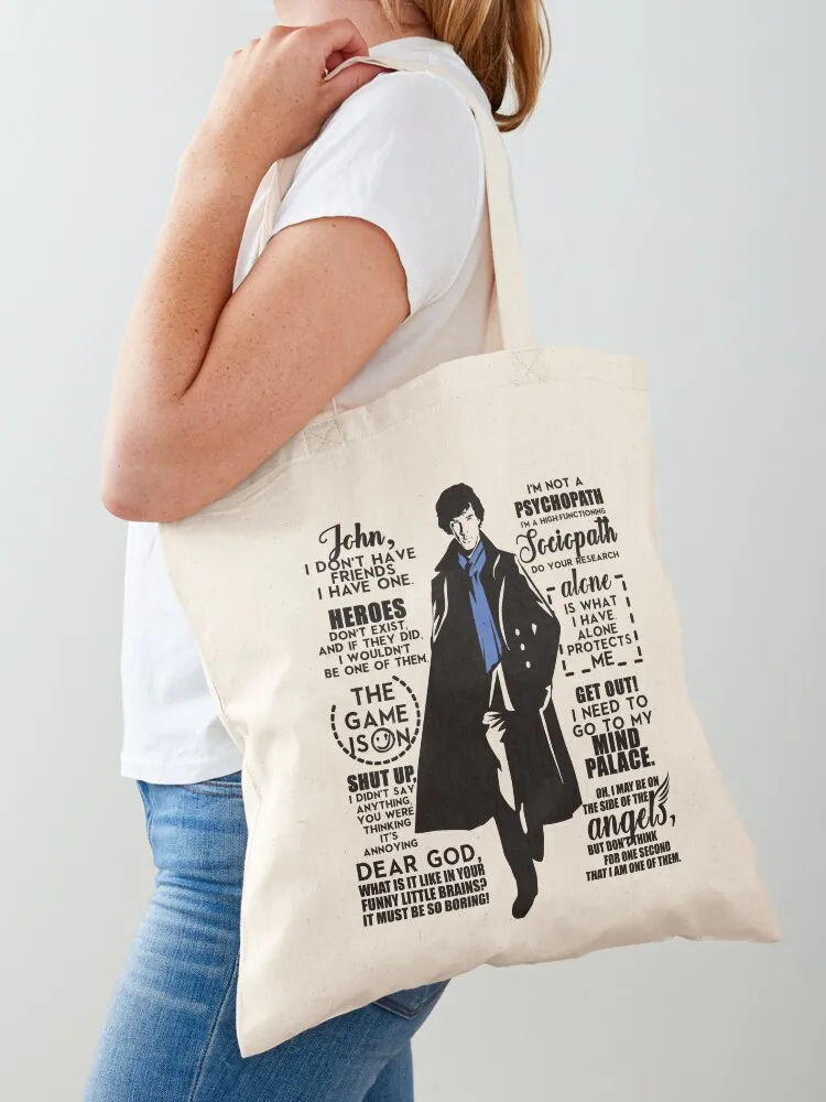 

Detective Quotes V3.0 Tote Bag tote bag woman Canvas shoulder bag Handbags reusable shopping