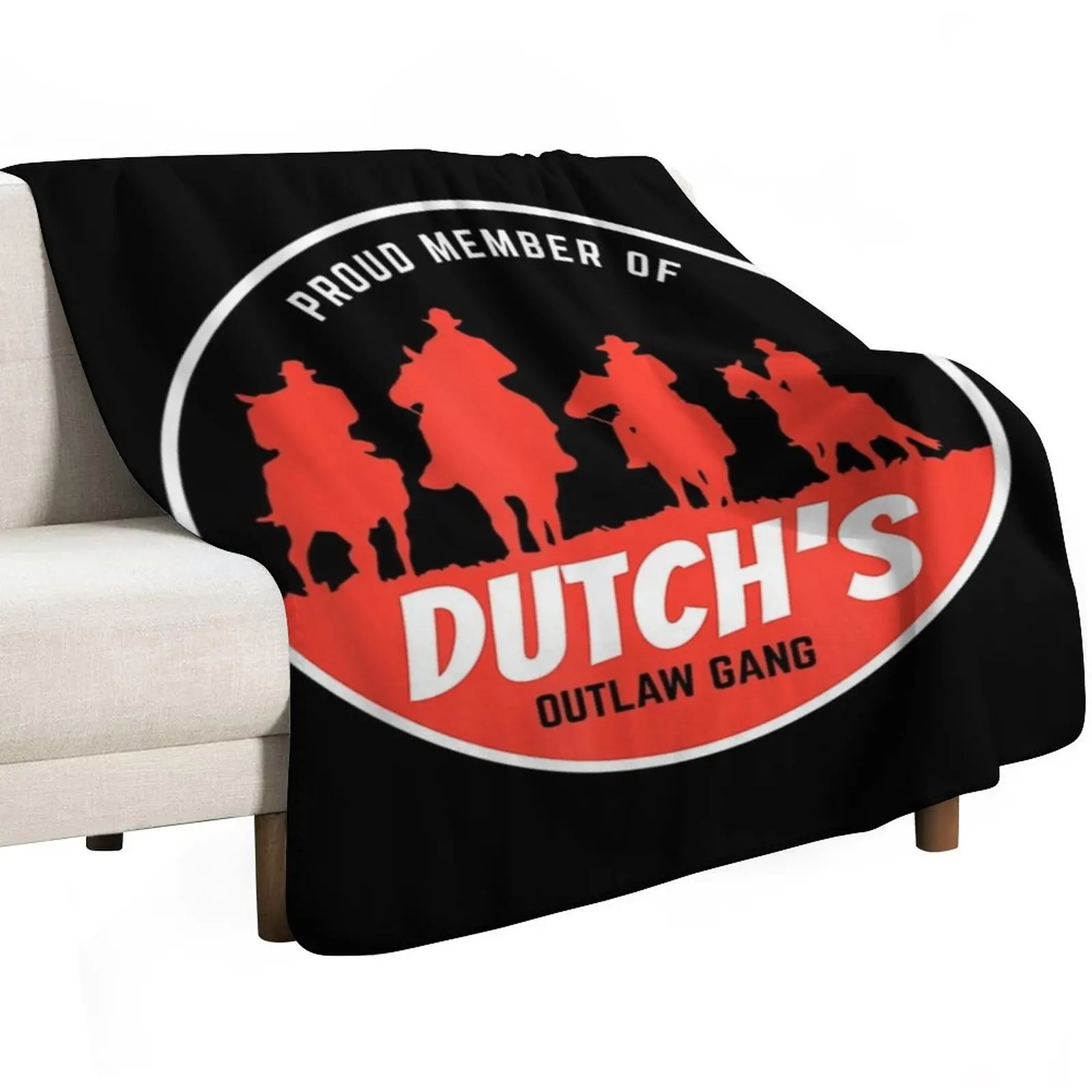 Dutch's Gang - Red Horse & Cowboy Adventure - Gamer Throw Blanket Blankets For Baby For Sofa Thin for winter decorative Blankets