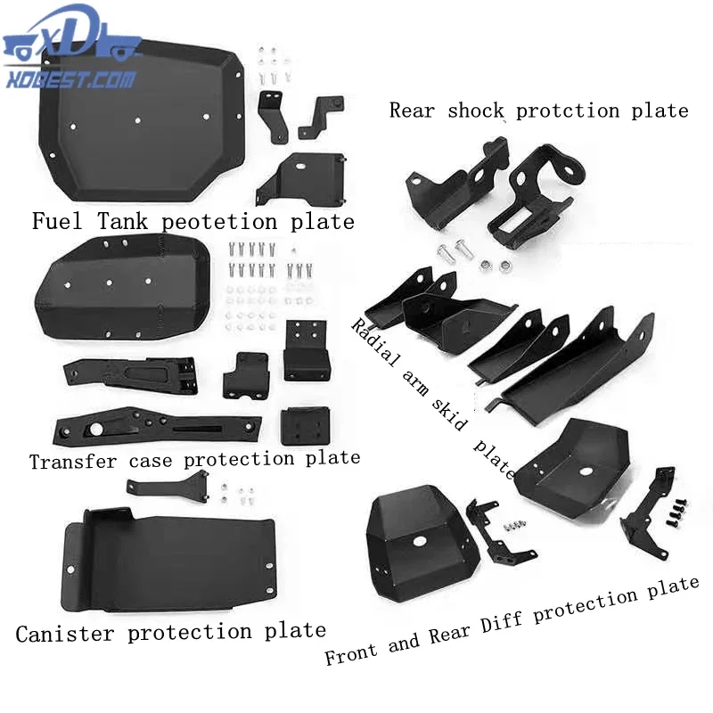 

New Aluminum 6mm Whole Set Car Skid Plates For Jimny JB74 JB64 JB74W JB64W 2018 2019 2020 2021 2022