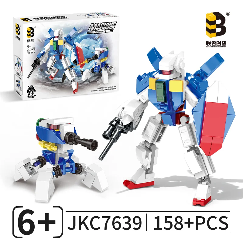 

НОВЫЙ MOC Battle Mecha Robot Sky Phantom Aviation Flight Классическая модель Строительные блоки Наборы кирпичей Игрушки