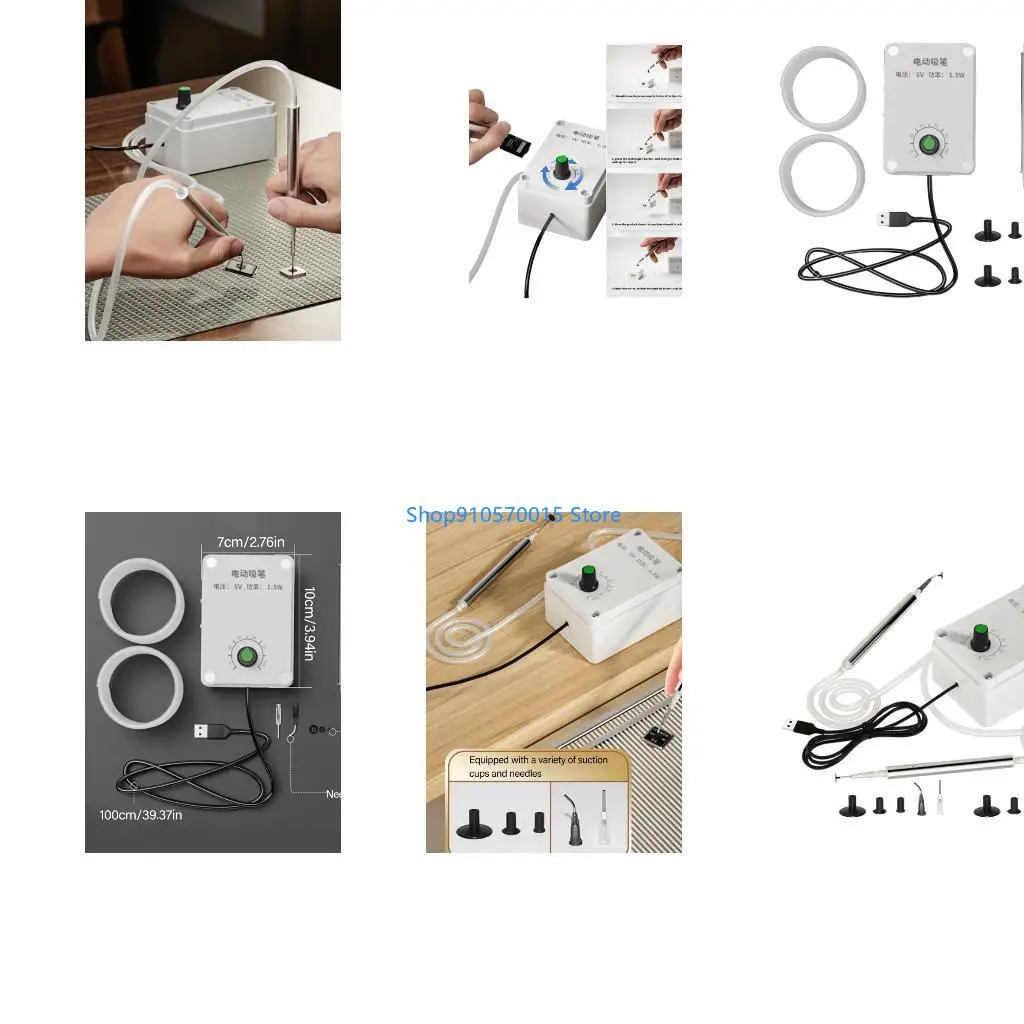 B95C Vacuum Suction Pen 4x6mm Air Tupe For IC CPU Chip Absorption With USB Power And Adjustable Suction Strength