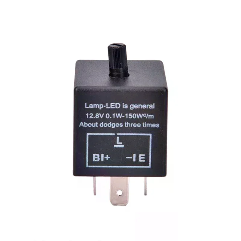 

12V 3-Pin LED Adjustable Car Flasher Flash Relay For Turn Signal Light CF13