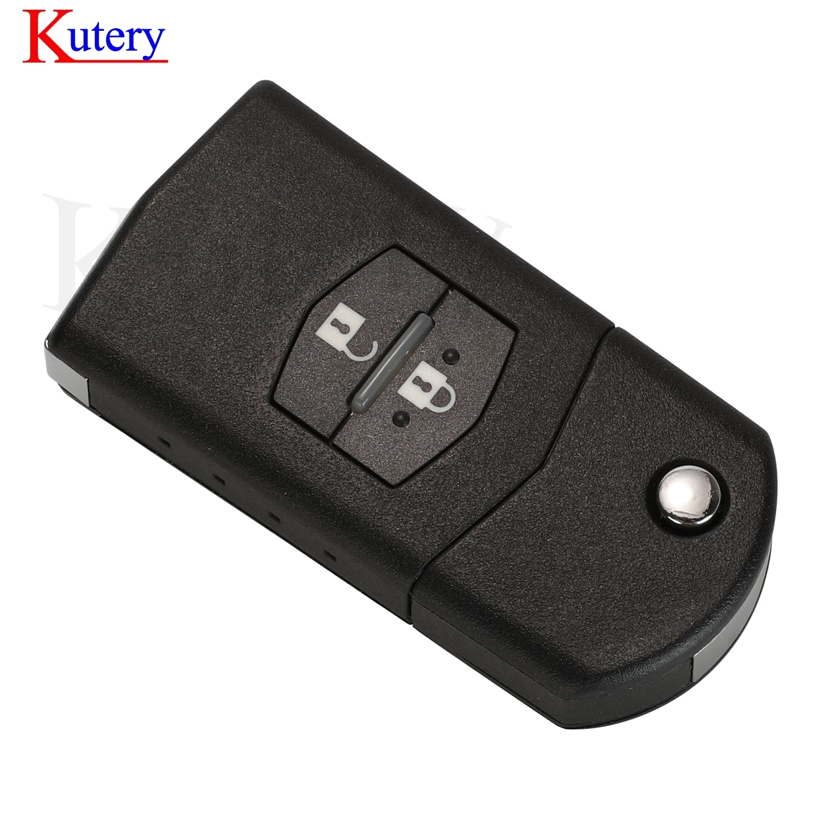 kutery Upgraded Flip externe auto Key 2 Button 433MHz 4D63 Chip voor Mazda 2 3 6 CX7 CX9 RX8 Visteon Model No. 41521