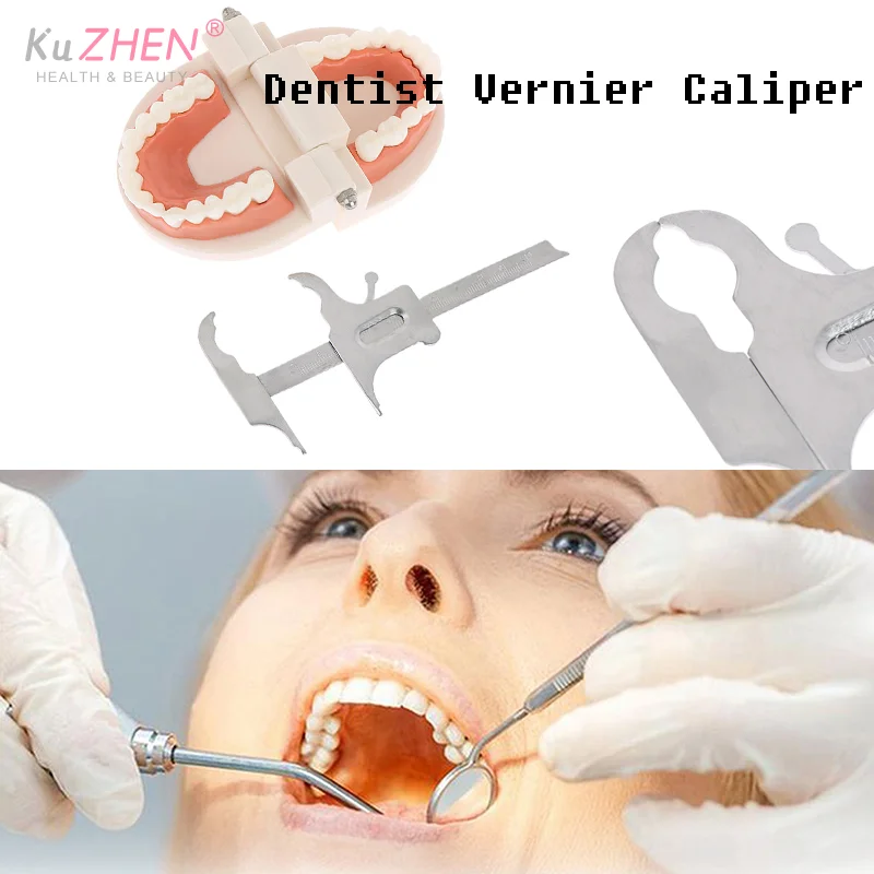 

1*Dental Caliper Ruler With Digital Markings For Teeth Measuring Stainless Steel Measuring Dentistry Surgical Instruments Tools