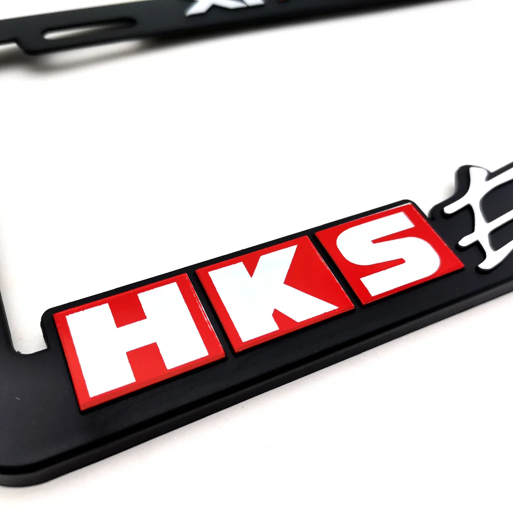 HKS Car License Plate Frame | USA Standard ABS JDM Style for Night kids USA Standard ABS Car License Plate Holder - view 4