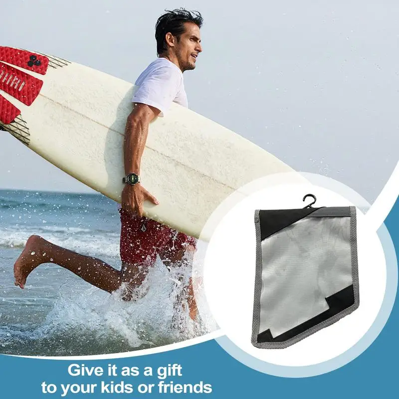 Surfing Fin Storage Bag Portable Fin Case Waterproof Fin Holder Storage Case Space-Saving Water Sports Accessories For