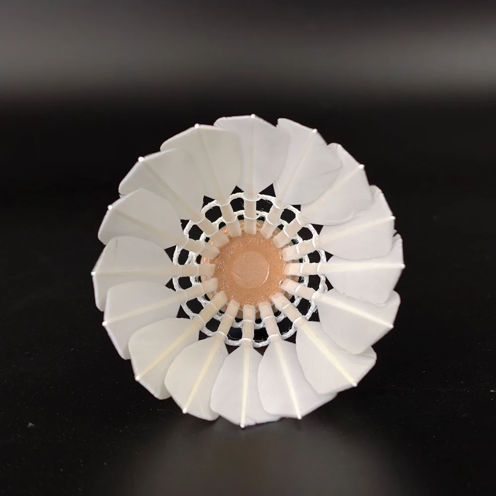 

Tournament Level Badminton Shuttle Shuttlecock Goose Feather Consistent Flight & Durability for Competitive Play