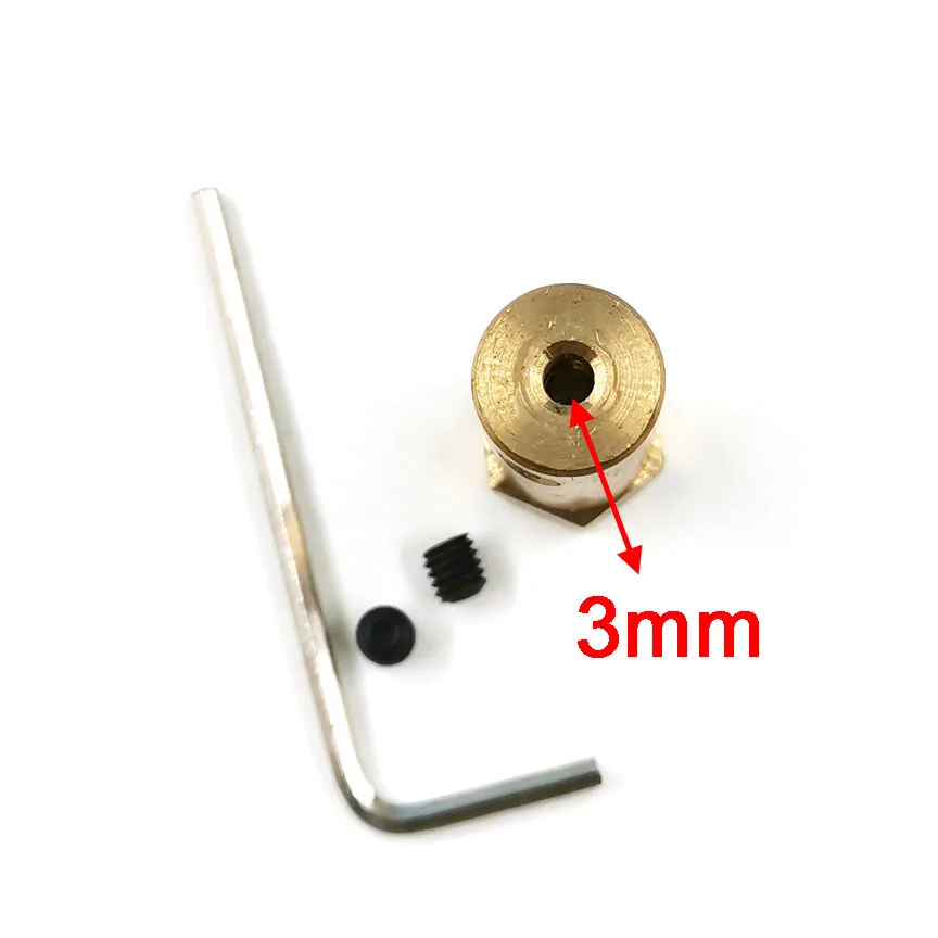 Immagine 4: Parti del robot del connettore del motore CC dell'accoppiamento dell'albero esagonale allungato in rame da 30 mm 3 mm 4 mm 5 mm 6 mm 7 mm 8 mm