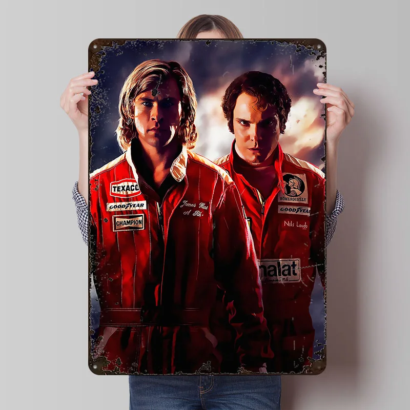 Rush Printed Posters Customizable Wall Art Retro Vintage Metal Tin Signs for Home Room Mancave Decoration Gaming Desk Decor Cozy