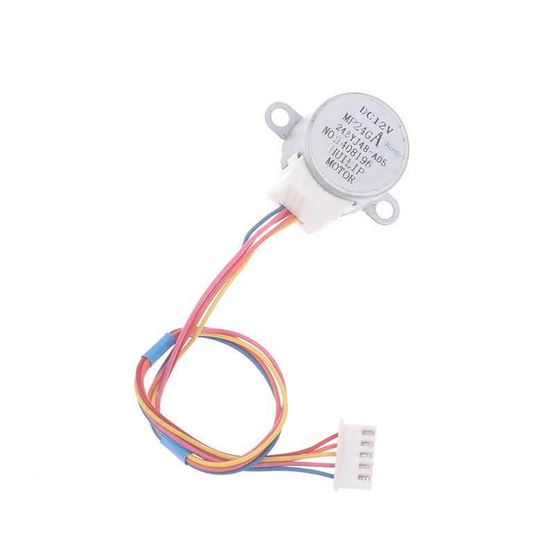 Relación 64:1 para microordenador de un solo Chip/monitoreo de cámara, Motor paso a paso de engranaje de CC de 5 cables, 4 fases, 12V, Motor de reducción 24BYJ48