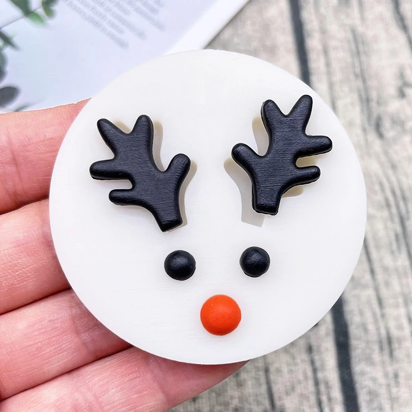 Christmas Reindeer Antler Silicone Sugarcraft Mold Fondant Cake Decorating Tools Cupcake Baking Mold