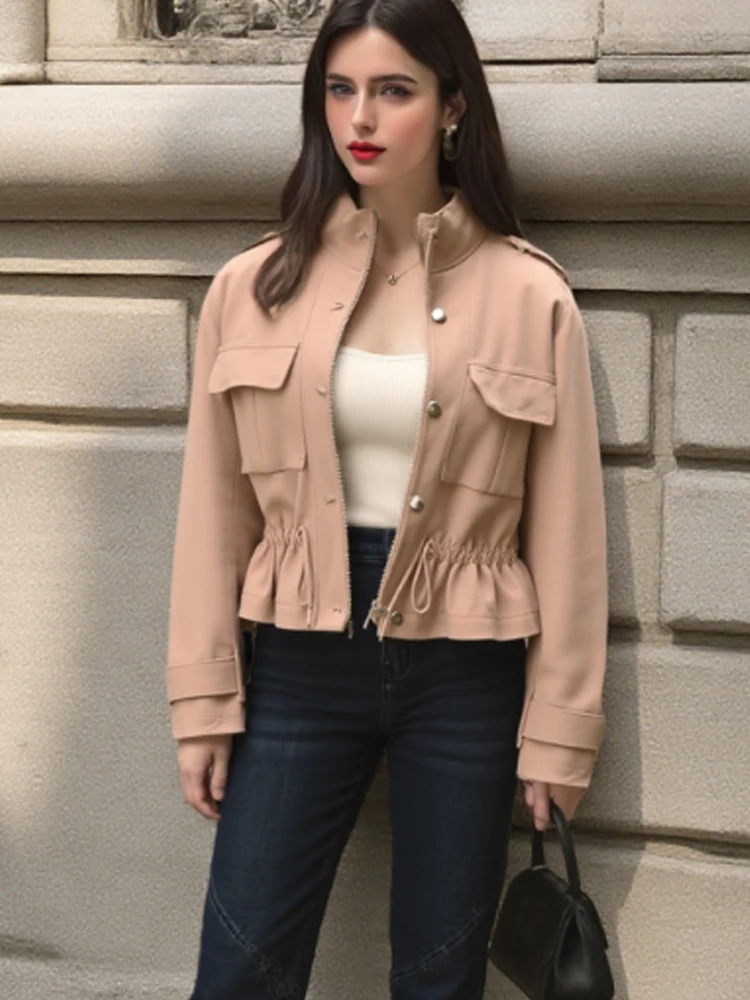 

Autumn Fashion Long Sleeve Zipper Women's Jackets Winter Women's Coat New Casual Loose Outwear Top Elegant Office Lady Jacket