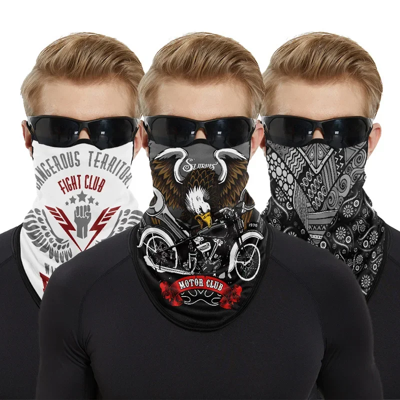 

Breathable Balaclava Men Motorcycle Face Mask Motorbike Cycling Face Shield Earloop Biker Sunscreen Cover Women Outdoor Headwear