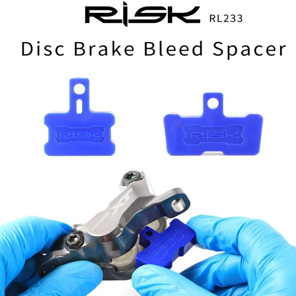 2/3pcs Blue Hydraulic Disc Brake Instert Tool Spreader Bicycle Brake Spacer Brake Caliper Pad Bleed Spacer Piston Retainer