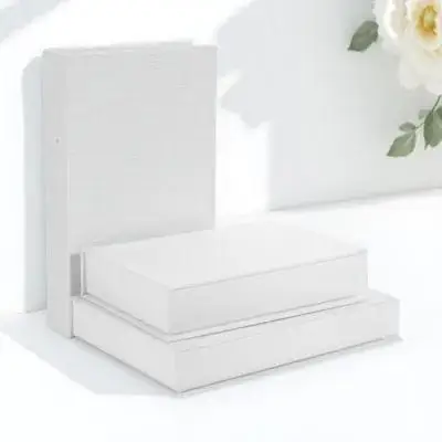 

3Pcs Decorative Book Storage Box Linen Faux Book Box Set for Desk Shelf Coffee Table Boho Home Office Decor Stationery Jewelry