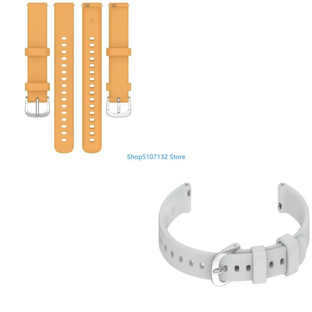 87HD Quick Release Watch Belt Silicone Wriststrap Bracelet for 2 Band Flexible Belt