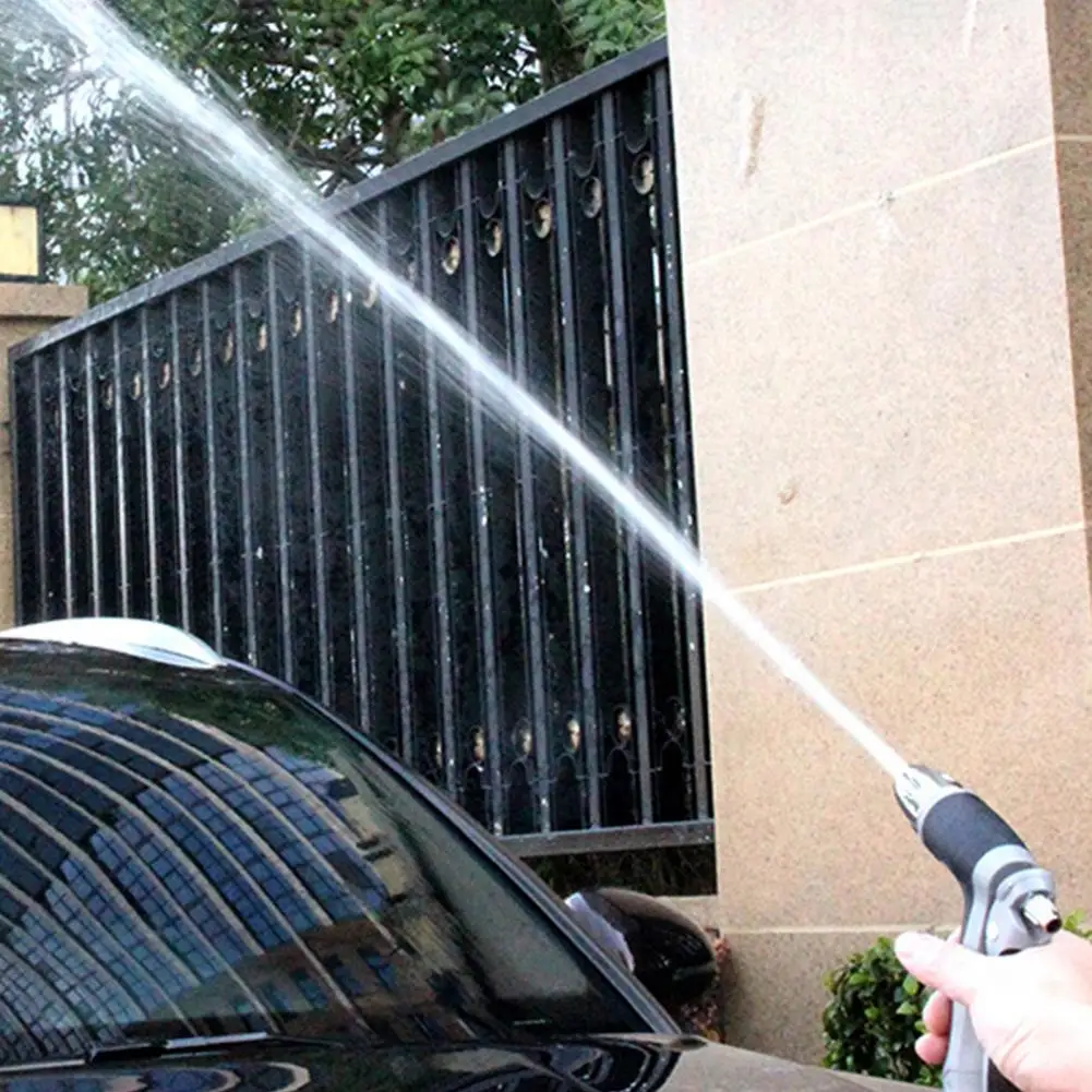 Garden Hose Pressure Washer Attachment Aluminum Alloy Garden Hose Spray Wand Pressure Washer Nozzle Attachment with Non-slip