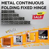 Black Stainless Steel 304 Metal Continuous Folding Fixed Hinge for Furniture And Cabinets Piano Repair tools and spare parts